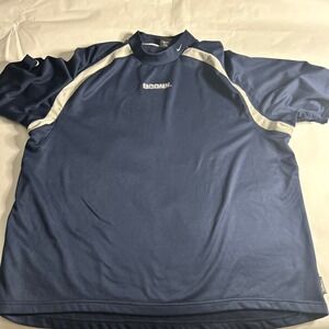 Nike Vintage UCONN Huskies Mens 3XL Blue Player Issued Warm Up Shirt Ball Swoosh